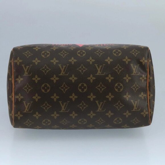 LOUIS VUITTON Monogram V Line Speedy 30 Hand Bag Pink LV Auth 111392A - Picture 7 of 16